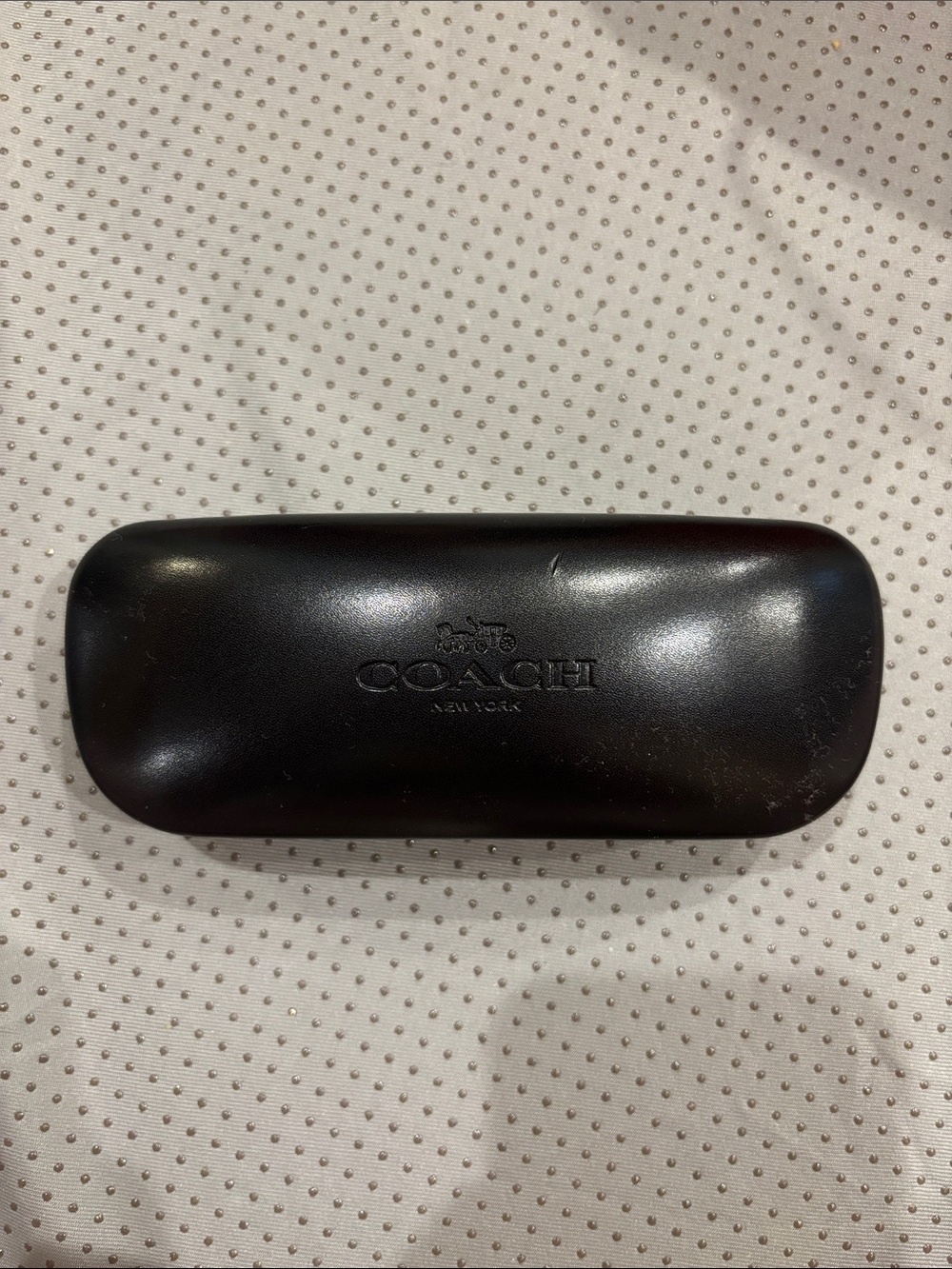 COACH Black Hard Eyeglass Case - Men's Accessories